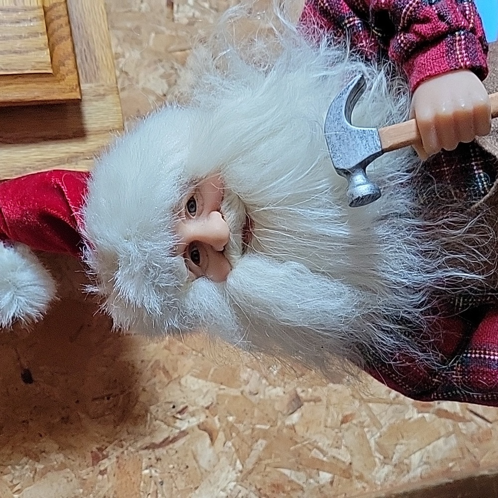 SANTA RED PLAID BOOTS EXCELLENT CONDITION